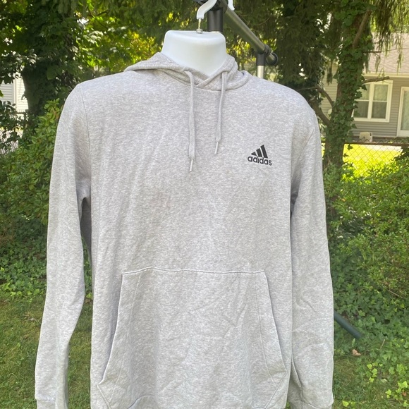 Adidas Men's Gray Hoodie - Picture 2 of 7